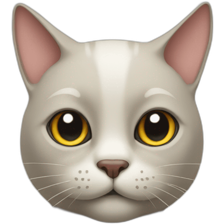 Cat with big nose emoji