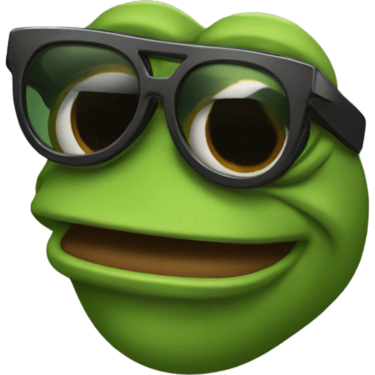 Pepe with sunglasses emoji