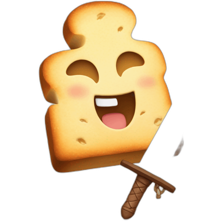 HAPPY BREAD WITH A SWORD emoji