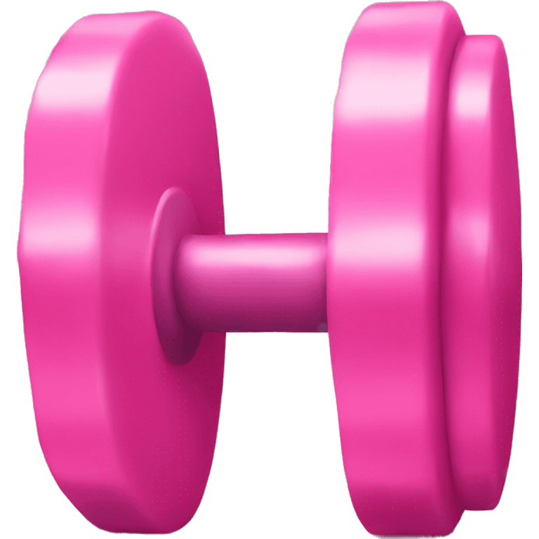 Pink weights  emoji