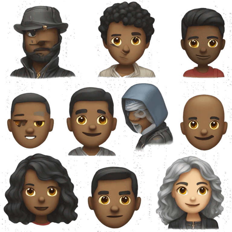 Create a sticker pack or emoji set for Telegram that features elements from X Empire — characters, symbols, logos, or anything from the game. emoji