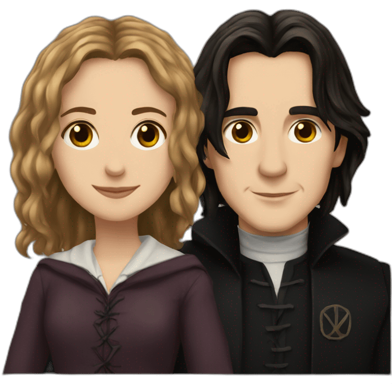 Snape and hermione love emoji