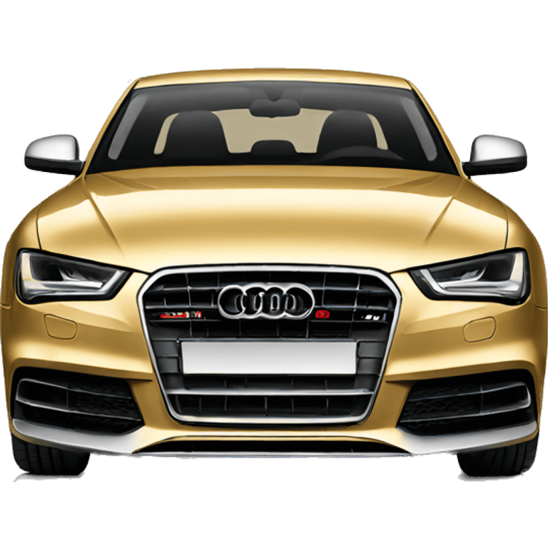 Audi to in gold color emoji