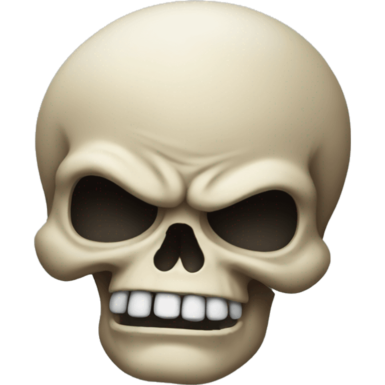 Angry skull emoji