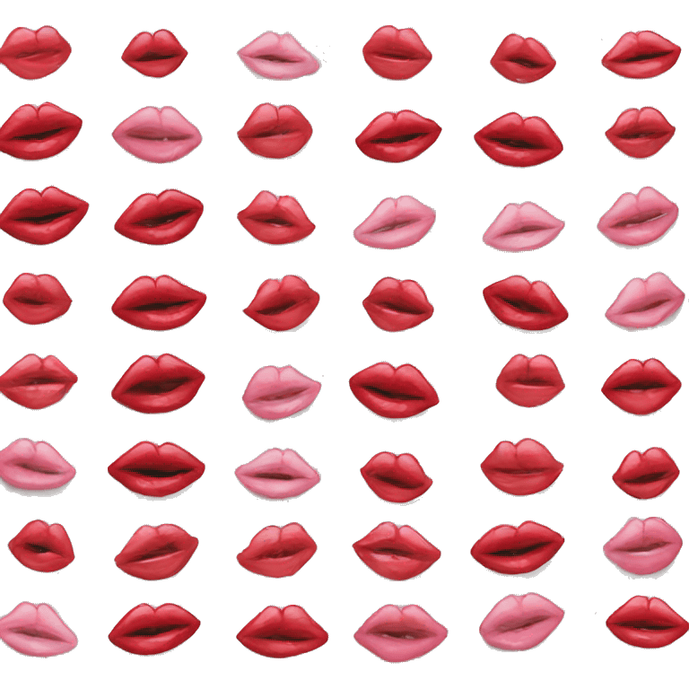 lipstick kiss prints emoji