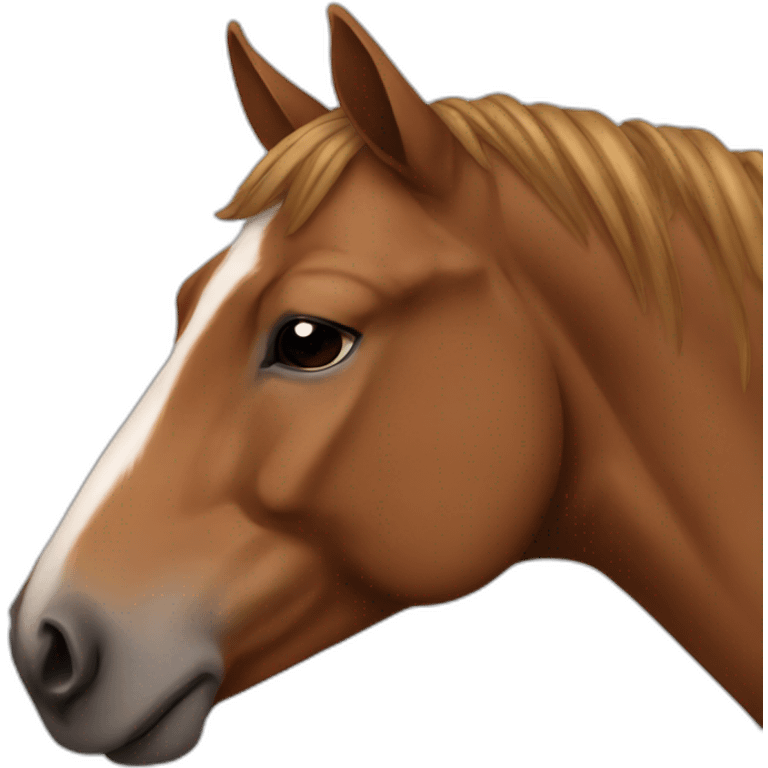 sleeping brown horse emoji