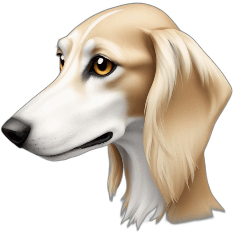 Saluki in profile emoji