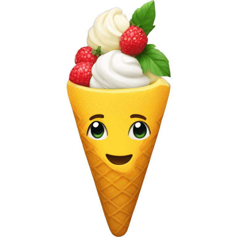 fruta y helado emoji