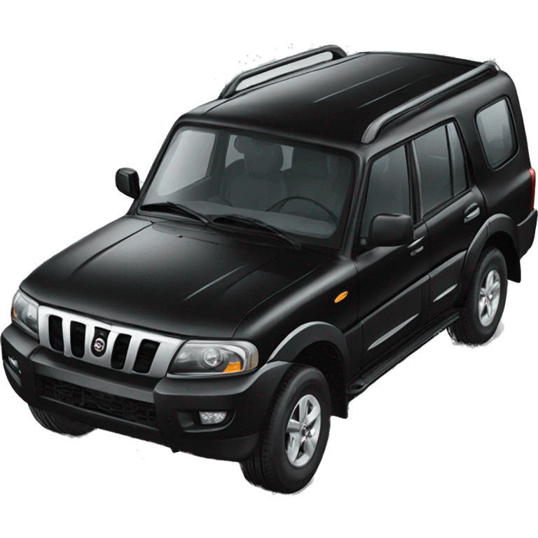 Mahindra black Scorpio emoji