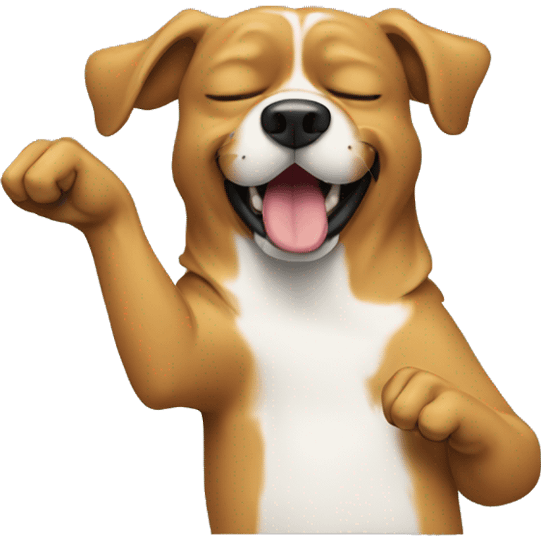 Dog dabbing  emoji