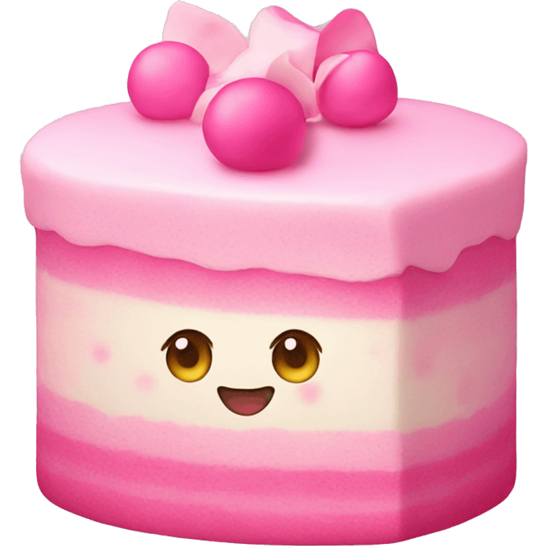 pink kawaii cake  emoji