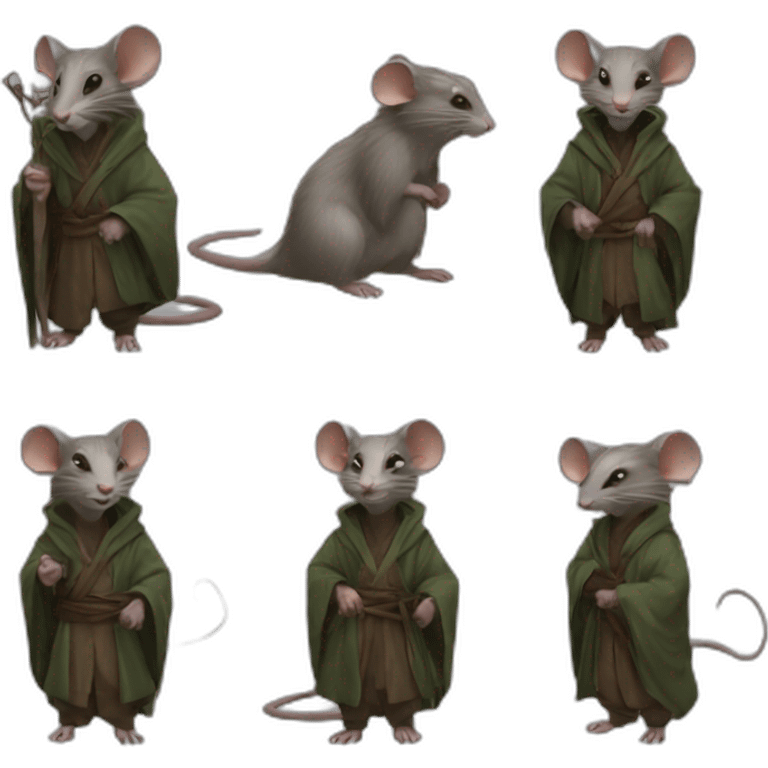 Master splinter, Old Rat, Robe emoji