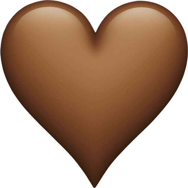 Brown heart emoji