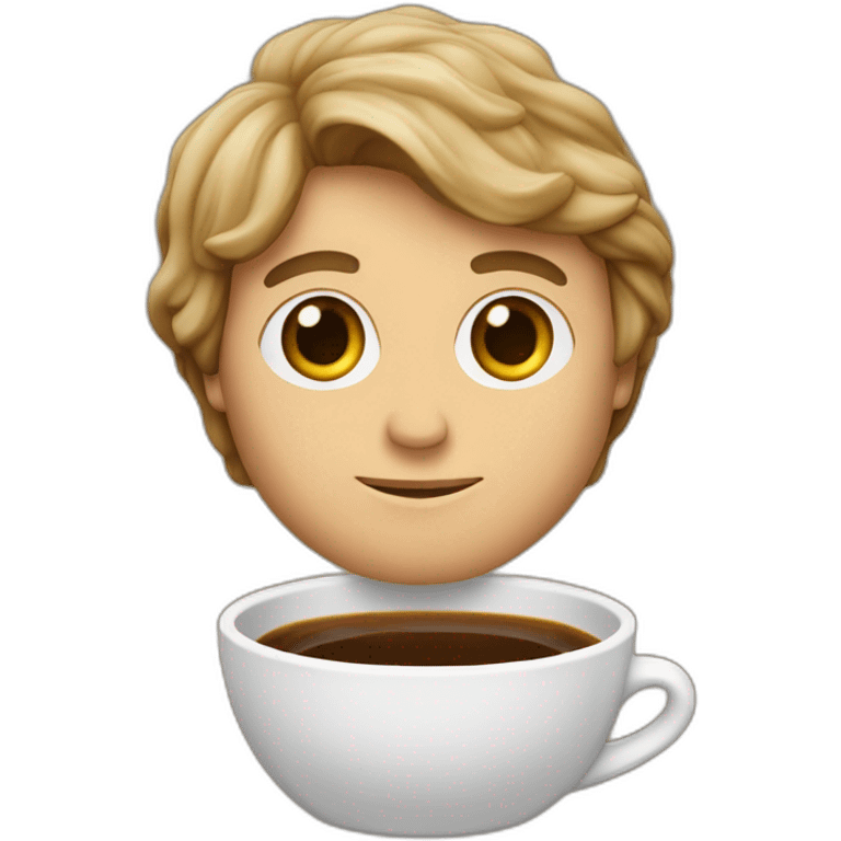 Luke dans Star Wars buvant un café emoji