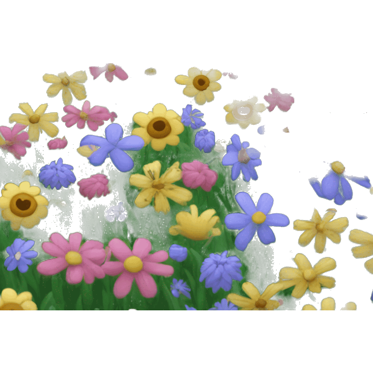 field of flowers emoji