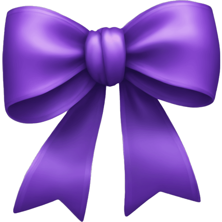 purple bow and black charms emoji