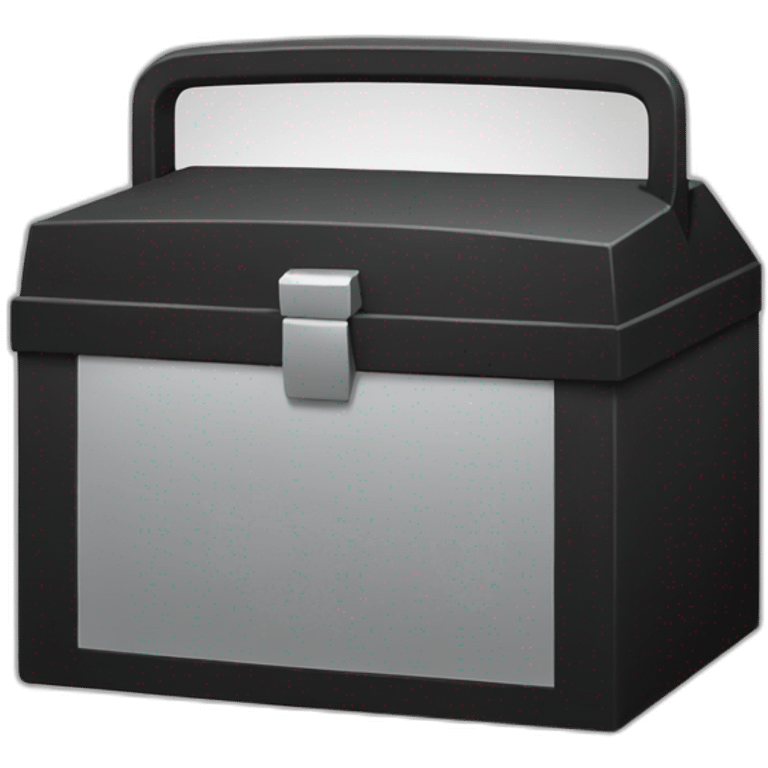 black toolbox emoji