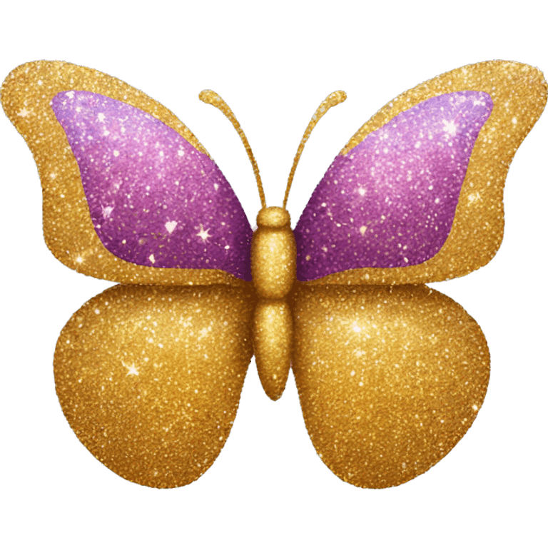 Glitter butterfly emoji