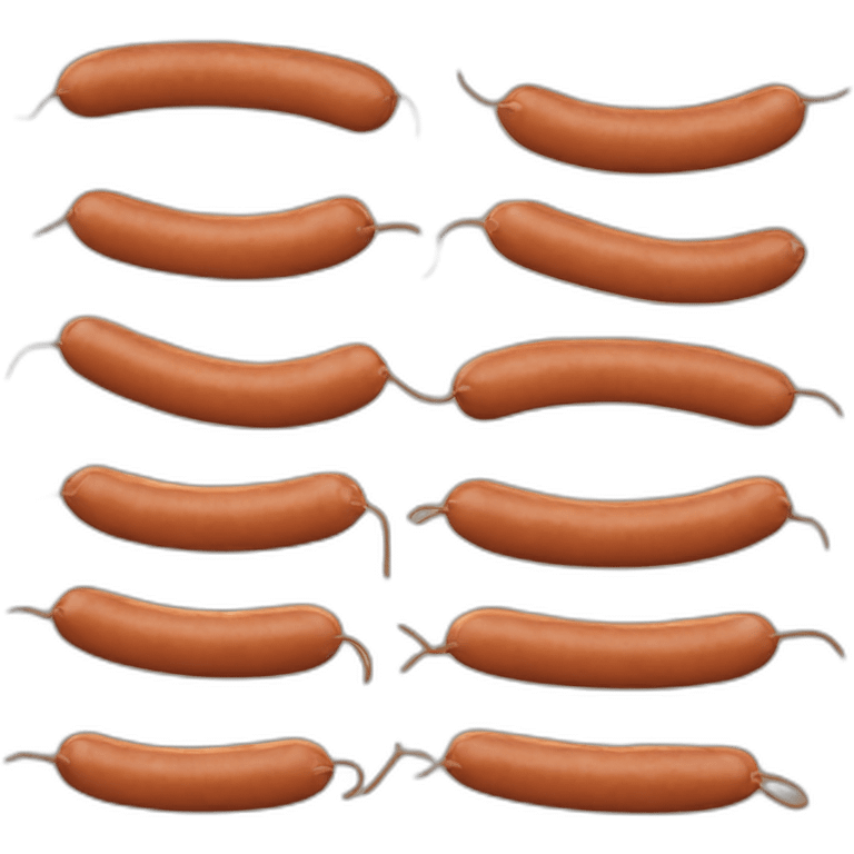 linked sausages emoji