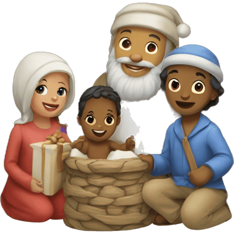 Crèche de noel  emoji