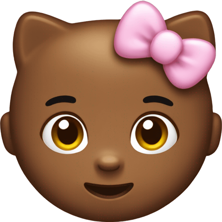 Hello kitty Brown  emoji