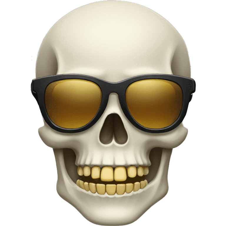 Skeleton with sunglasses  emoji