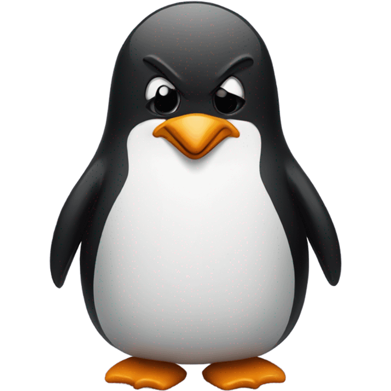 Angry penguin emoji