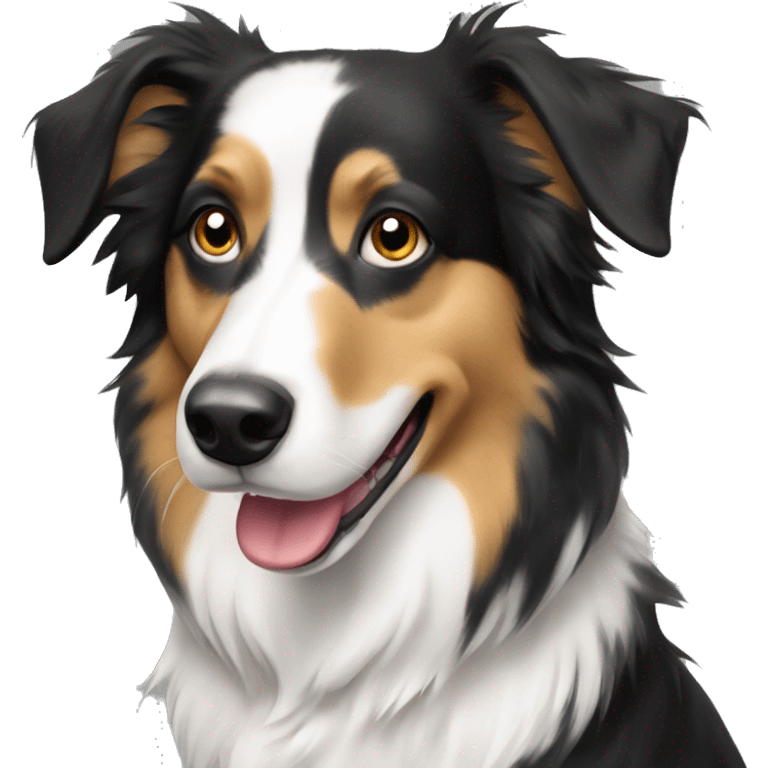 boarder collie aussie mix dog emoji