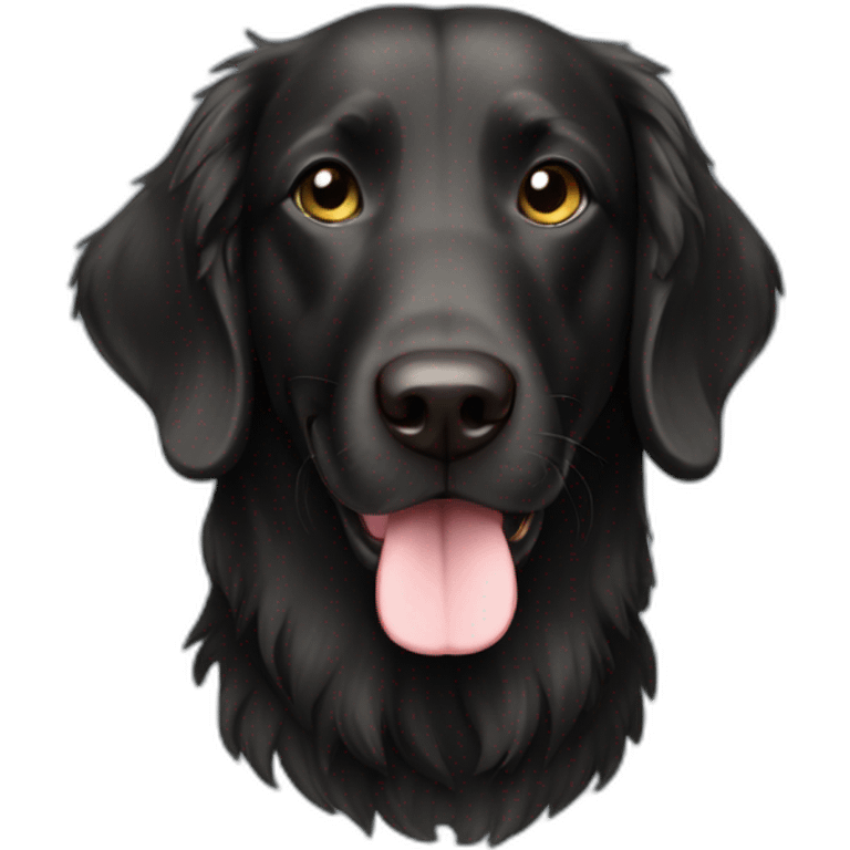 Flat coat retriver emoji