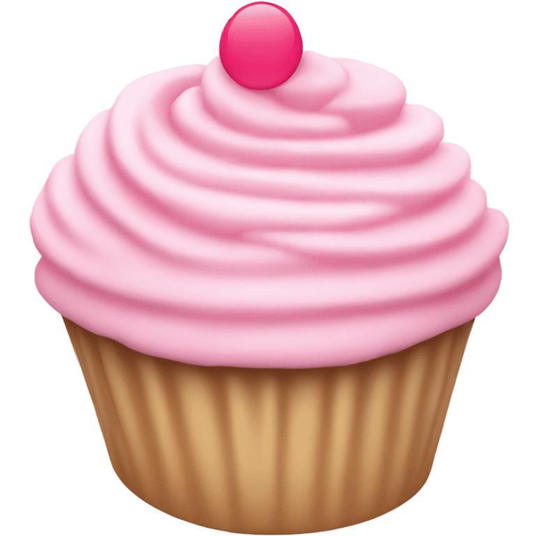 Light pink cupcake emoji