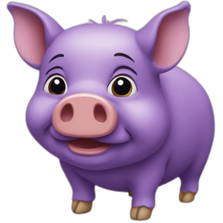 Cochon d'Inde violet emoji