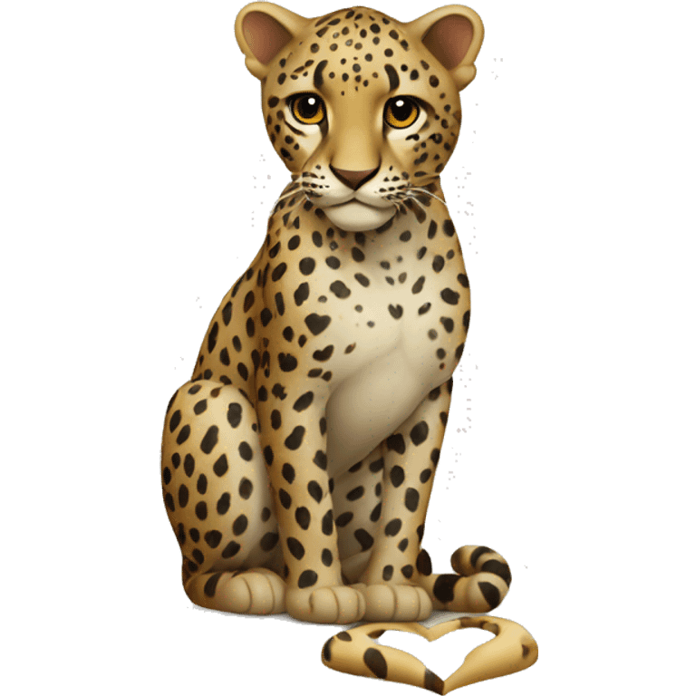 Cuore leopardato  emoji