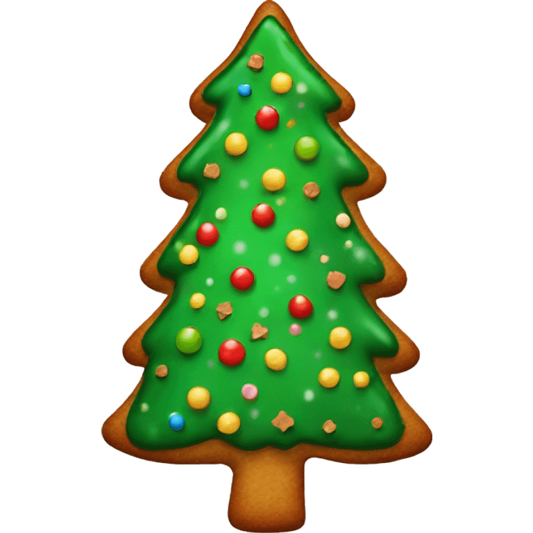 Christmas tree ginger bread  emoji