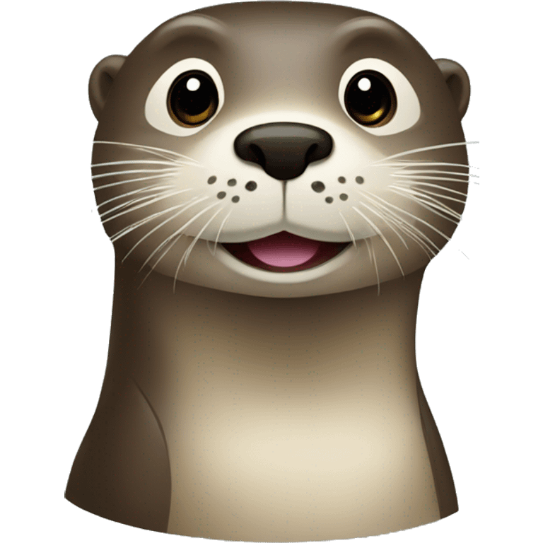 loutre avec caméra emoji