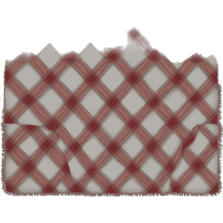 folded plaid blanket emoji