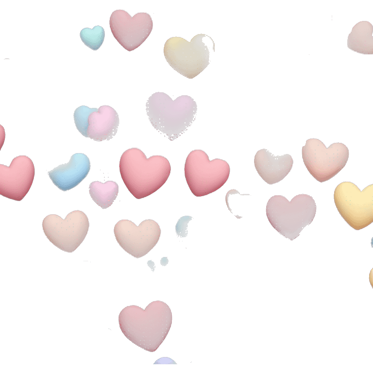 pastel hearts emoji