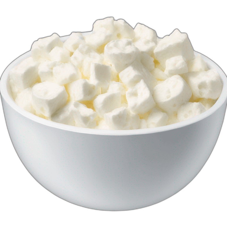 bowl of cottage cheese emoji