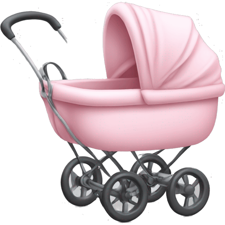 Light pink baby stroller emoji