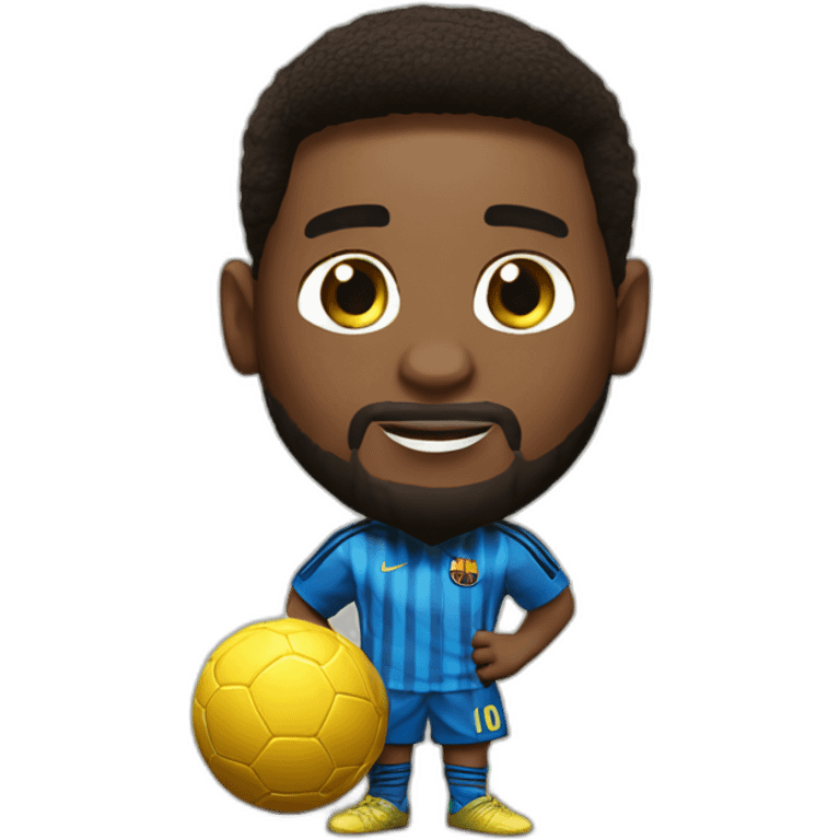 Messi avec son ballon d or emoji