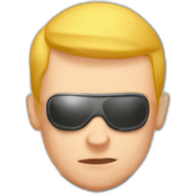 a Russian blond guy soldier and Russian red head soldier attacked by drones emoji