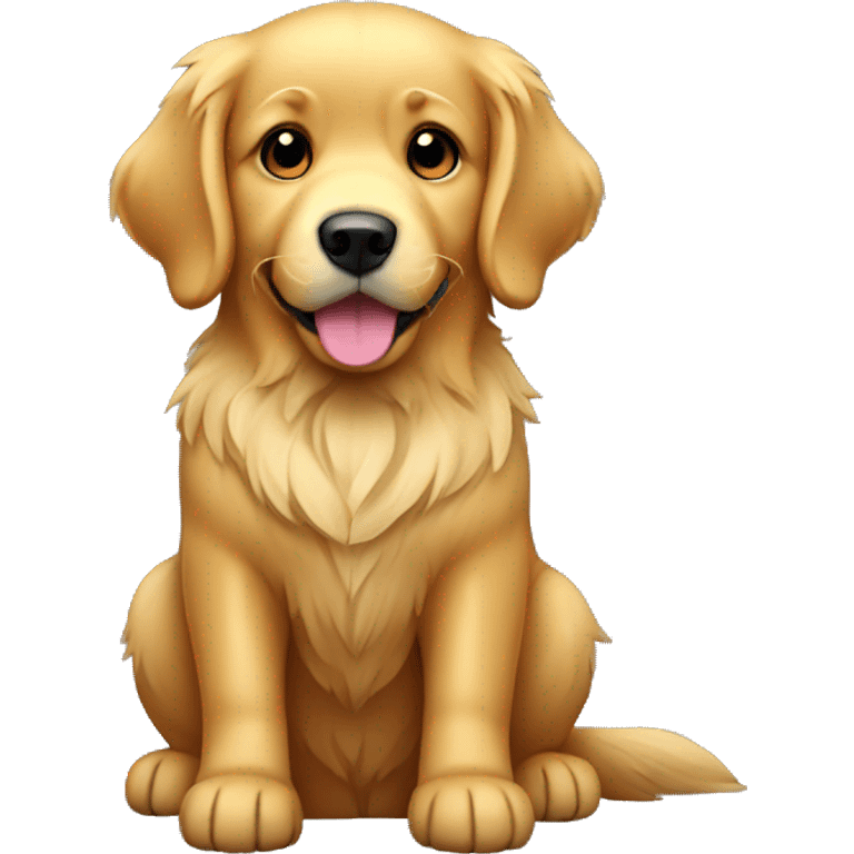 golden retriever full body emoji