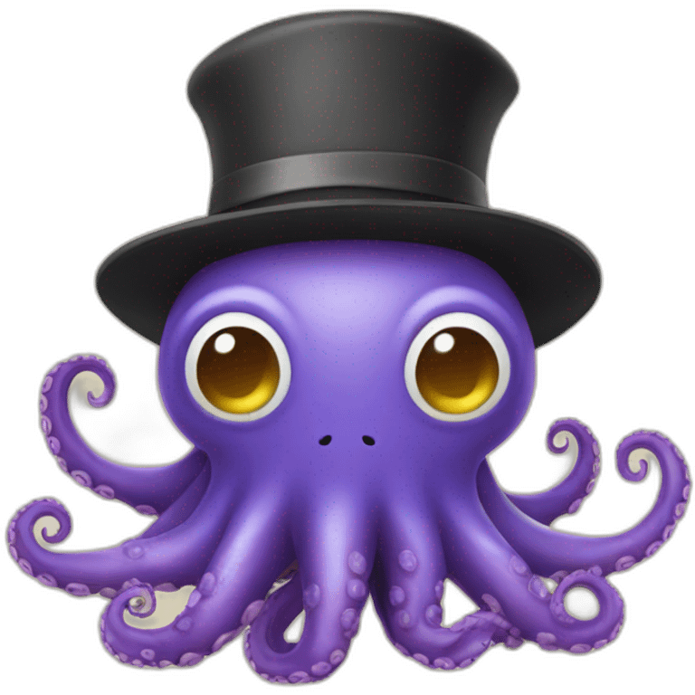 Octopus with hat emoji