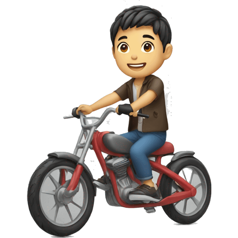 asianboy on a bike emoji