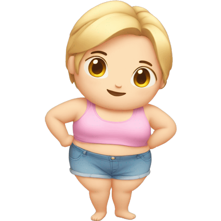 Cute chubby full body emoji