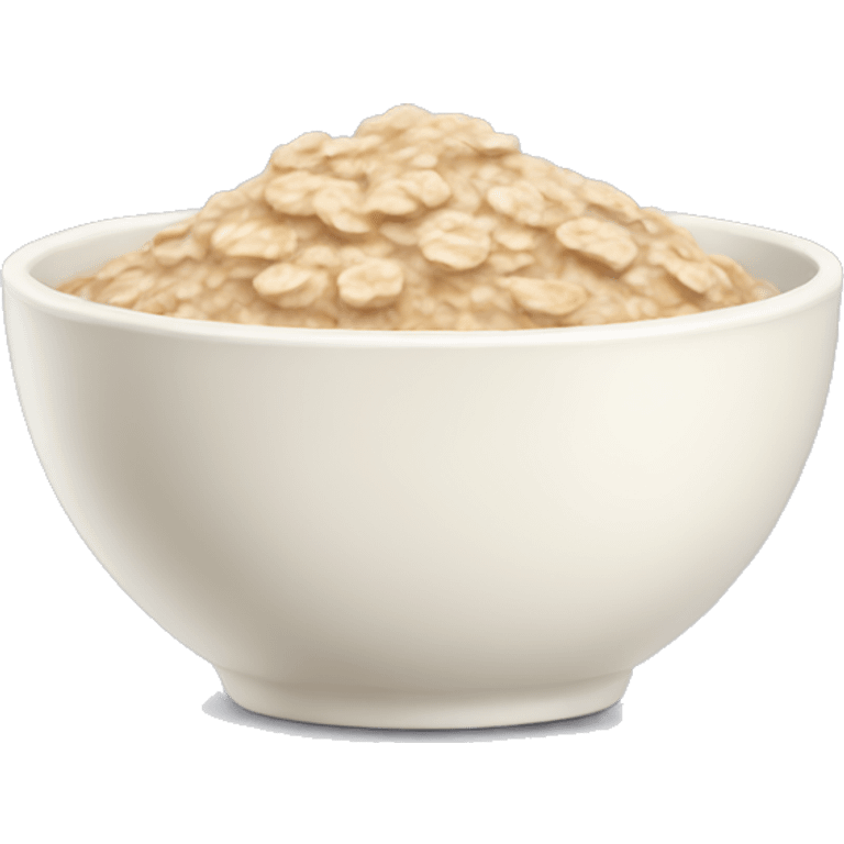 A bowl of oatmeal emoji