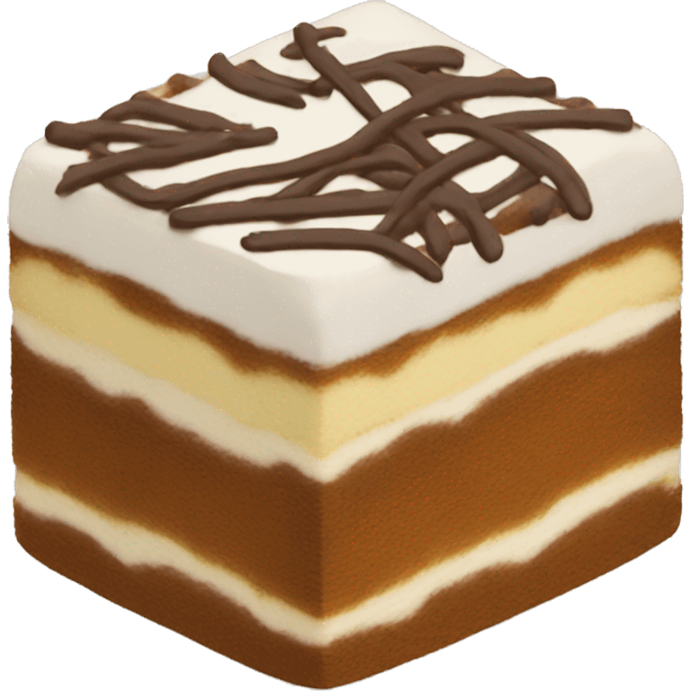 Tiramisu cake emoji