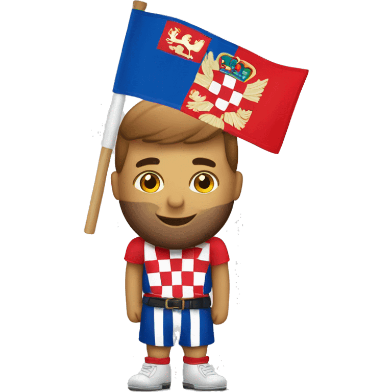 Montenegro ans Croatia flag mi emoji