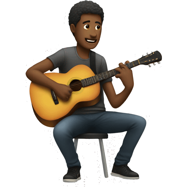 Man playing guitar  emoji