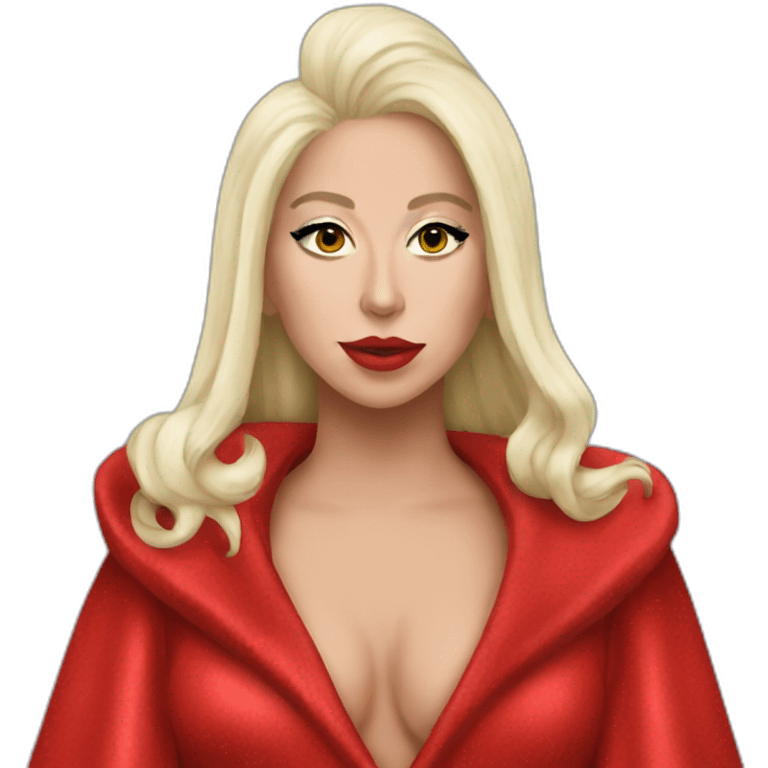 Lady gaga robe rouge emoji