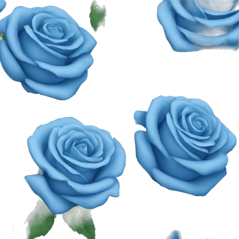 Blue roses  emoji